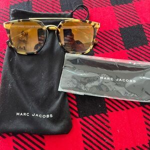 Marc Jacobs Gold and Tortoise Sunglasses